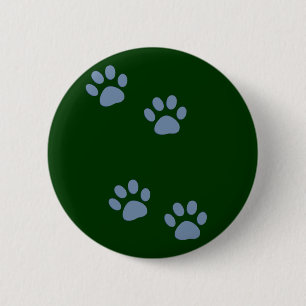 Chapa Redonda De 5 Cm Huellas de gatos de perro de los mascotas