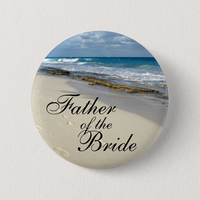 Chapa Redonda De 5 Cm huellas en los botones de la arena (Anverso)