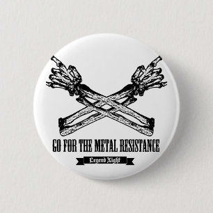 Chapa Redonda De 5 Cm Huesos de Maloik (ver negro.)