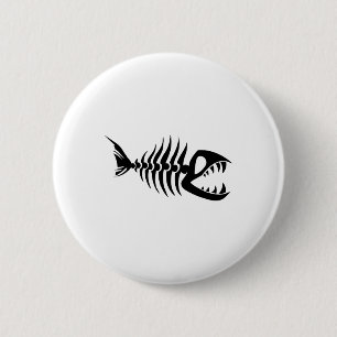 Chapa Redonda De 5 Cm Huesos de Pescado