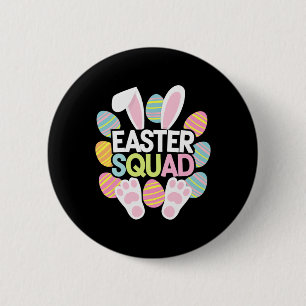 Chapa Redonda De 5 Cm Huevo de conejito del Día de Pascua