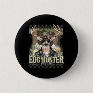 Chapa Redonda De 5 Cm Huevo Hunter Deer Buck Byckward Cap Deer Huning Ea