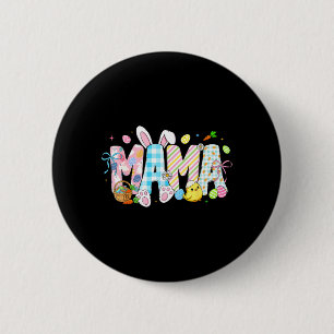 Chapa Redonda De 5 Cm Huevos de Mamá Coneja Divertidos para Mamá Mujeres