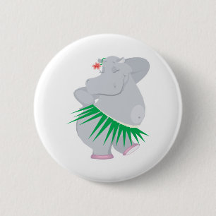 Chapa Redonda De 5 Cm hula hippo