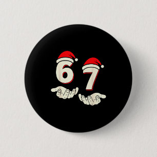 Chapa Redonda De 5 Cm Humor 6-7 Seis Siete Navidad Divertido 67 Meme 
