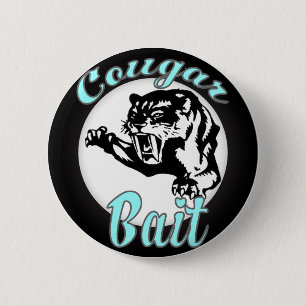 Chapa Redonda De 5 Cm humor de novedad ofensivo divertido cazo de cougar