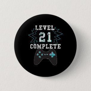 Chapa Redonda De 5 Cm Humor del videojuego de cumpleaños Tee Funny Gamer