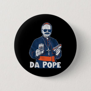 Chapa Redonda De 5 Cm Humor divertido de Chicago Da Pope católico