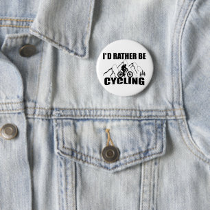 Chapa Redonda De 5 Cm Humor en Bicicleta de Montaña - Ciclismo Divertido