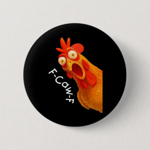 Chapa Redonda De 5 Cm Humor Gótico Diseño de Cuervo Divertido F Caw F