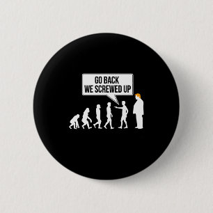 Chapa Redonda De 5 Cm Humor político divertido anti-Trump evolución