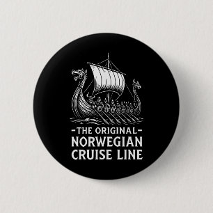 Chapa Redonda De 5 Cm Humor vikingo original de Norwegian Cruise Line di