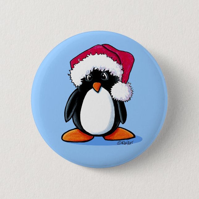 Chapa Redonda De 5 Cm Humphrey Penguin Button (Anverso)