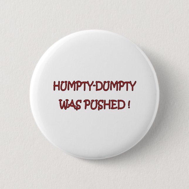 Chapa Redonda De 5 Cm Humpty-Dumpty (Anverso)