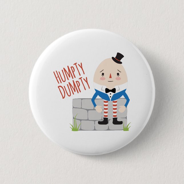 Chapa Redonda De 5 Cm Humpty Dumpty (Anverso)