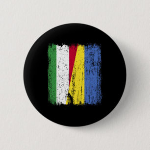Chapa Redonda De 5 Cm Hungría Ucrania Media Bandera Herencia Húngara Ucr