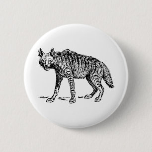 Chapa Redonda De 5 Cm Hyena