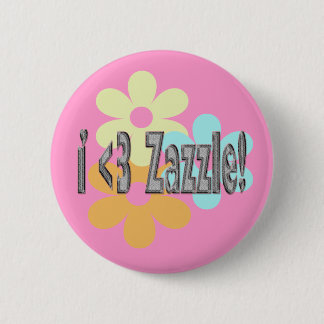 Chapa Redonda De 5 Cm ¡I <3 Zazzle!