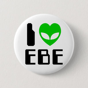 Chapa Redonda De 5 Cm I Alien Heart EBE