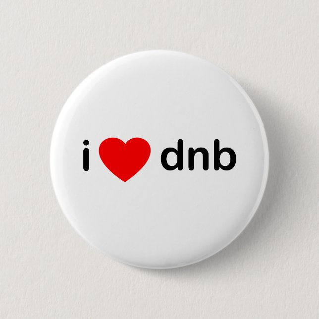Chapa Redonda De 5 Cm I corazón DNB (Anverso)