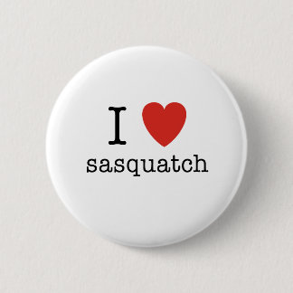 Chapa Redonda De 5 Cm I corazón Sasquatch