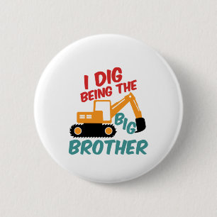 Chapa Redonda De 5 Cm I Dig Being Big Brother Excavator Tractor Personal