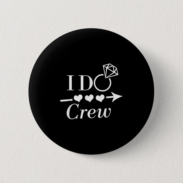 Chapa Redonda De 5 Cm I Do Crew Despedida de Soltera Fiesta Nupcial Boda (Anverso)