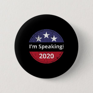 Chapa Redonda De 5 Cm I&#';Estoy hablando del debate Biden Harris 2020