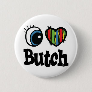 Chapa Redonda De 5 Cm I Heart (Love) Butch