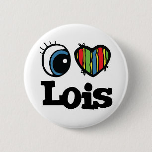 Chapa Redonda De 5 Cm I Heart (Love) Lois