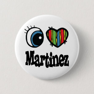 Chapa Redonda De 5 Cm I Heart (Love) Martinez