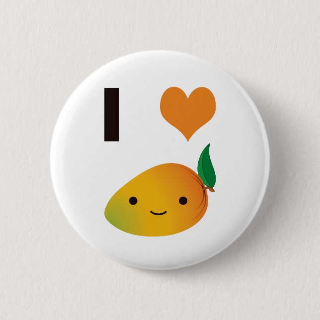 Chapa Redonda De 5 Cm I Heart Mango (Anverso)
