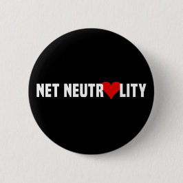 Chapa Redonda De 5 Cm I Heart Net Neutrality