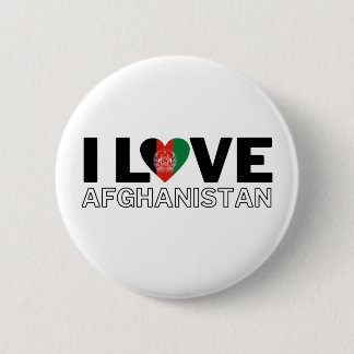 Chapa Redonda De 5 Cm I LOVE AFGHANISTAN - For real Afghans!