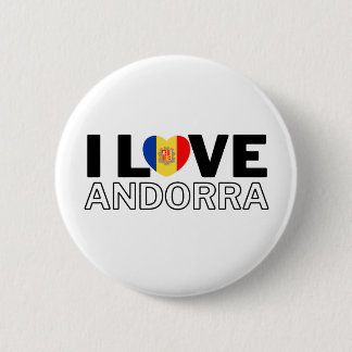 Chapa Redonda De 5 Cm I LOVE ANDORRA - For real Andorrans!