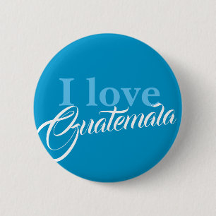 Chapa Redonda De 5 Cm I love Guatemala