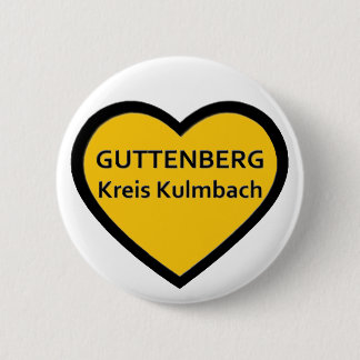 Chapa Redonda De 5 Cm I Love Guttenberg círculo Kulmbach