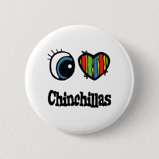 Chapa Redonda De 5 Cm I Love (Heart Chinchillas)