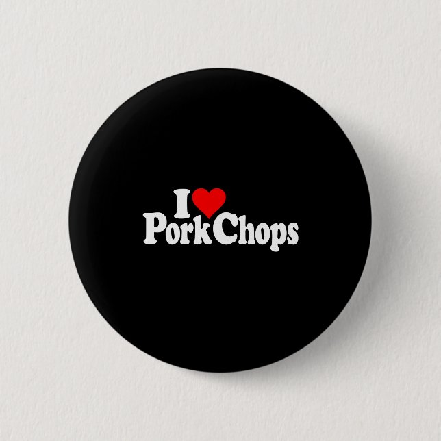 Chapa Redonda De 5 Cm I Love Heart Rk Chops  (Anverso)