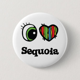 Chapa Redonda De 5 Cm I Love (Heart Sequoia)