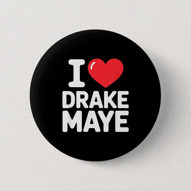 Chapa Redonda De 5 Cm I Love Maye  (Anverso)