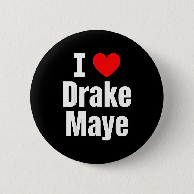 Chapa Redonda De 5 Cm I Love Maye Football Fan  (Anverso)