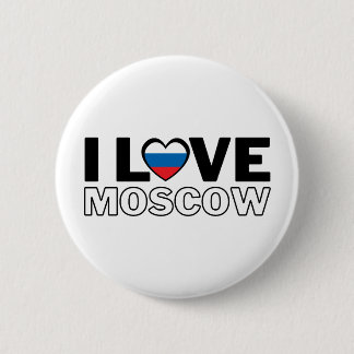 Chapa Redonda De 5 Cm I LOVE MOSCOW - For real Muscovites!
