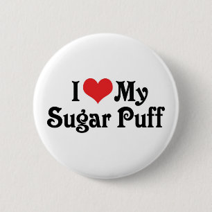 Chapa Redonda De 5 Cm I Love My Sugar Puff