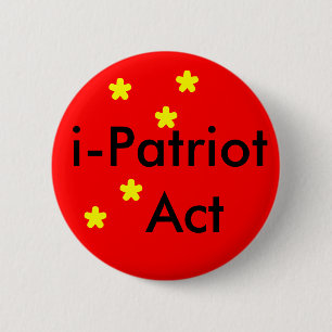 Chapa Redonda De 5 Cm i Patriot Act