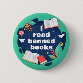 Chapa Redonda De 5 Cm I Read Banned Books Book Lovers Against Censorship