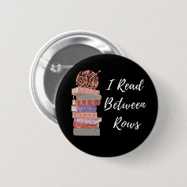 Chapa Redonda De 5 Cm I Read Between Rows Crochet Knitting Book Lover