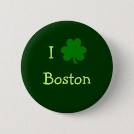 Chapa Redonda De 5 Cm I Shamrock Boston Green St Patricks Day