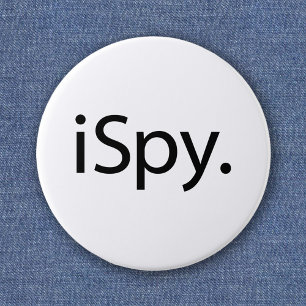 Chapa Redonda De 5 Cm I Spy - Parodia de Juego Nostálgico con Juego de P