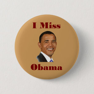 Chapa Redonda De 5 Cm I Srta. Obama